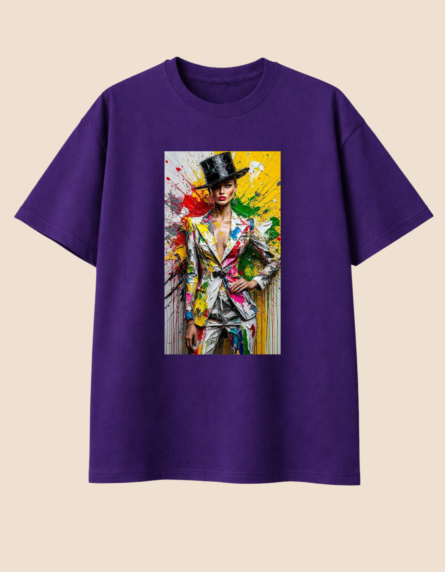 Camiseta Oversized Arte em Cena
