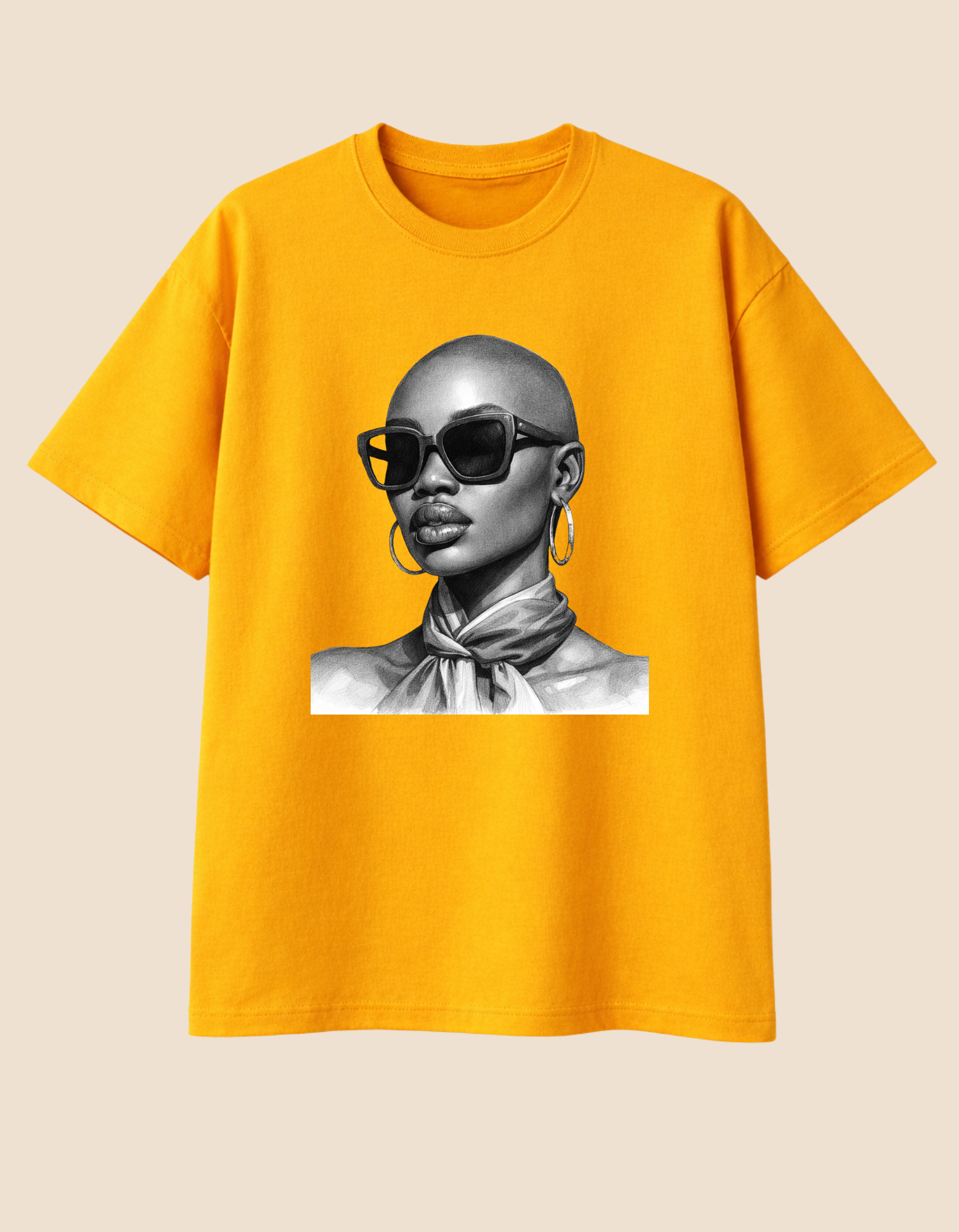 Camiseta Oversized Negra Careca