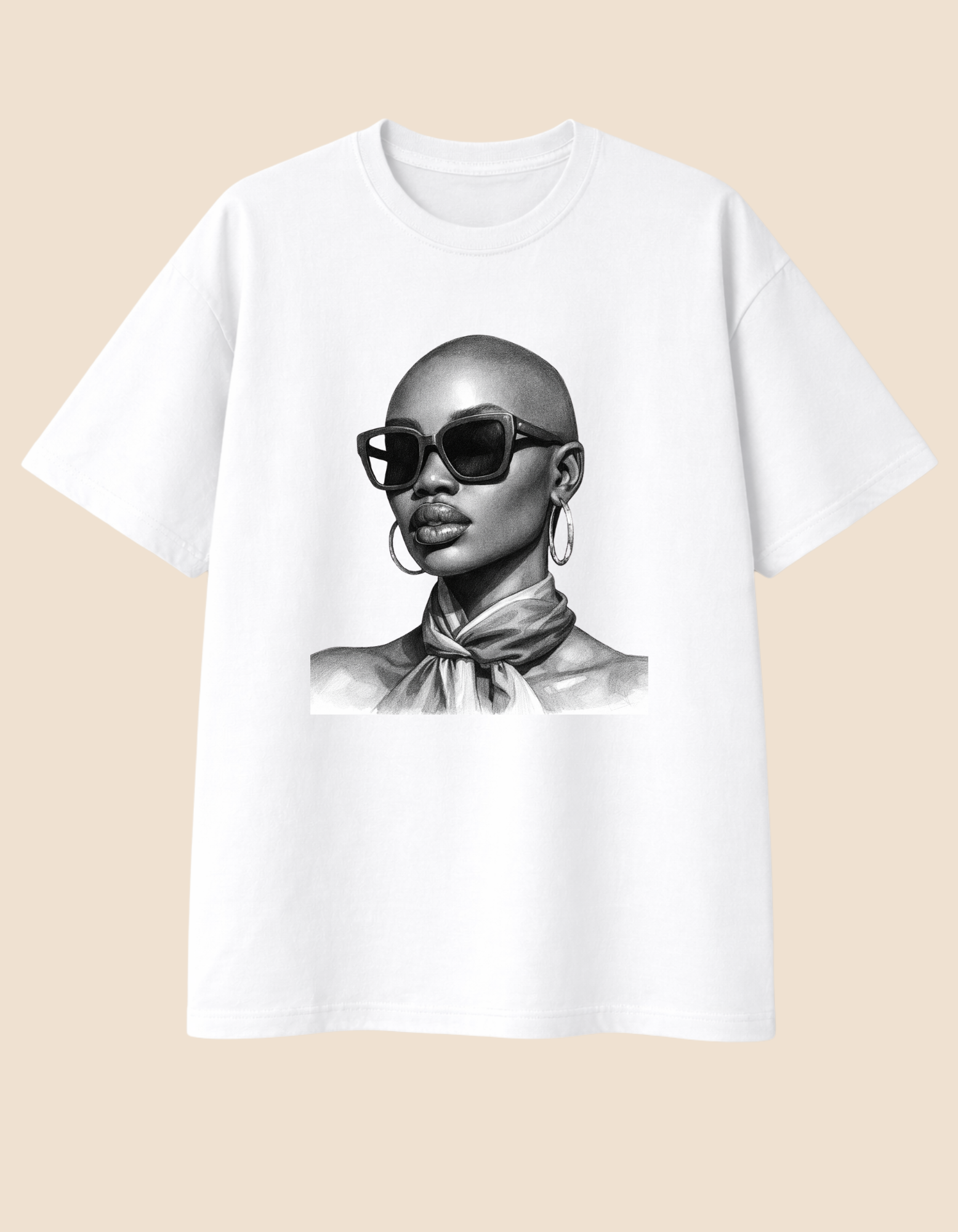 Camiseta Oversized Negra Careca