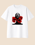 Camiseta Preta em Flor